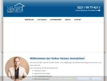 Tablet Screenshot of heinen-immobilien.de